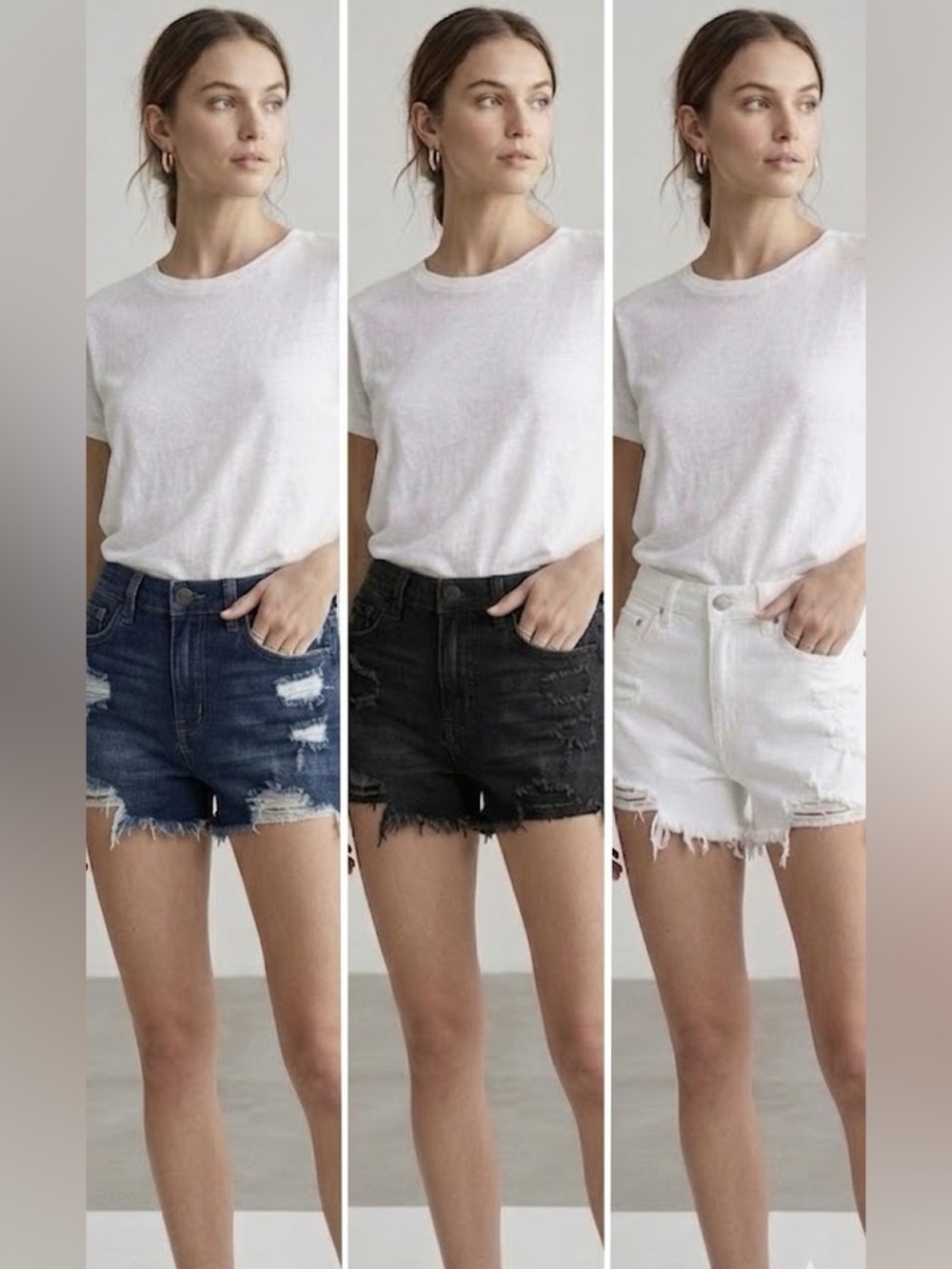 SO brand shorts(Set of 3) blue white and black! Size 26 / 3